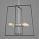 Re-Bar 4 Light 21.88 inch Polished Chrome Pendant Ceiling Light, Design Series